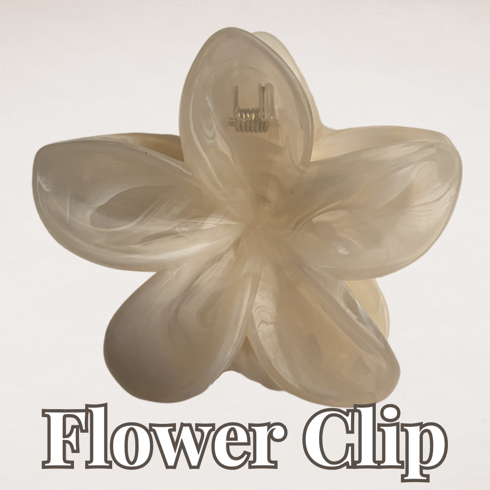 Neutral floral clip claw