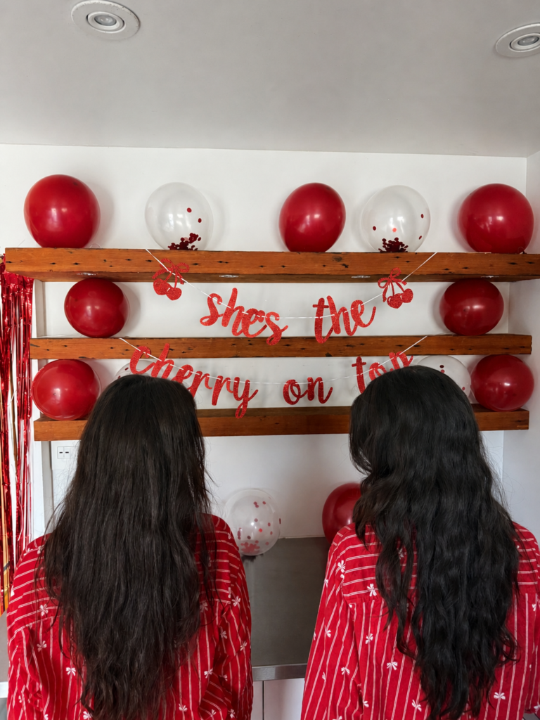She's the Cherry on Top bachelorette theme, red pj bachelorette party